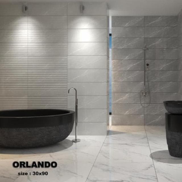 عکس محصول کاشی اورلاندو (طوسی) سایز ۹۰ در ۳۰